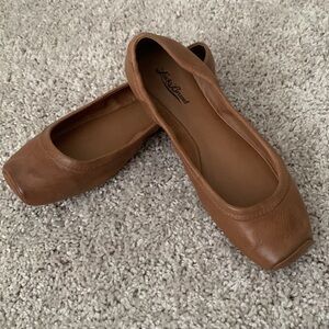 Caramel ballet flats